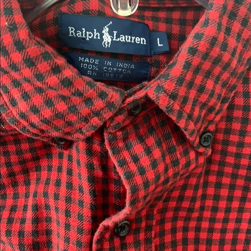 Ralph Lauren boys plaid cotton shirt